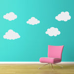 Puffy Cloud Wall Decal Set - (2 sets) 10 Clouds Total  - Cloud Wall Art - Children Wall Decals