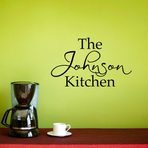 Kitchen Wall Decal | Personalized Name Decal | Kitchen Vinyl Wall Art