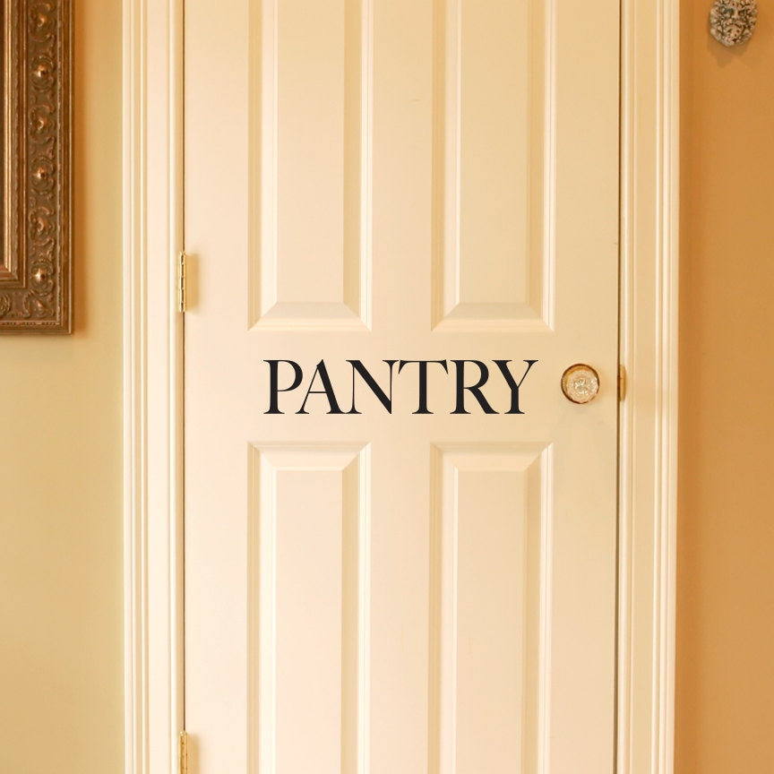 Pantry Decal - Pantry Wall Decal or Door Decal - Kitchen Wall Decal