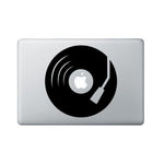 Turntable Macbook Decal - Record Player Laptop Decal - Music Decal