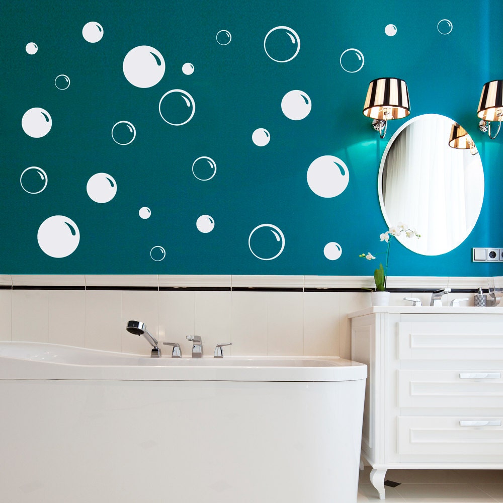 Bubbles Wall Decal | Bubble Bathroom Decal | Soap Bubble | Bathroom Decor | Bubble Set of 25