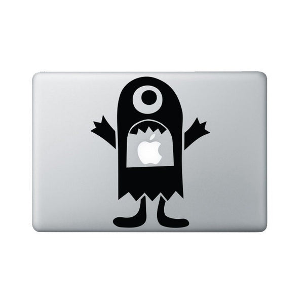 Silly Monster Macbook Decal - Monster Laptop Decal - 3
