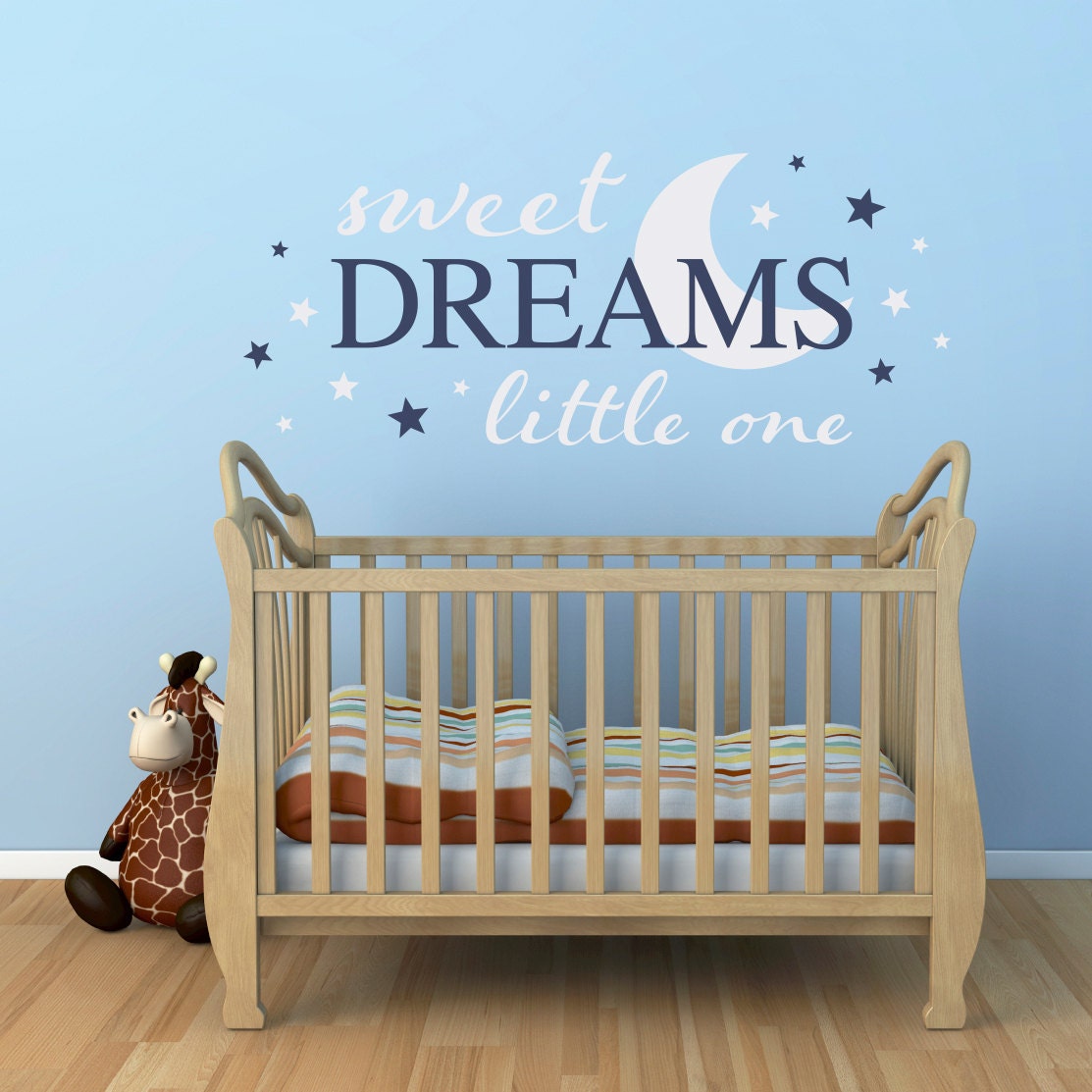 Sweet Dreams little one Wall Decal - Nursery Decal - Dream wall sticker - Extra Large