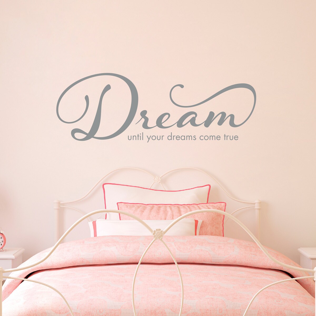Dream Wall Decal - until your dreams come true Quote Decal - Large