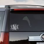 Monogram Car Decal - Personalized Initials Decal - Vehicle Decal
