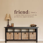 Friend Definition Wall Decal | Dictionary definition Decal | Friend Vinyl Decal