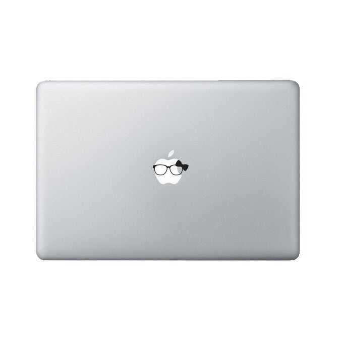 Tiny Nerd Glasses with Bow Macbook Decal - Girl Nerd Glasses Laptop Decal - Nerd Girl Decal