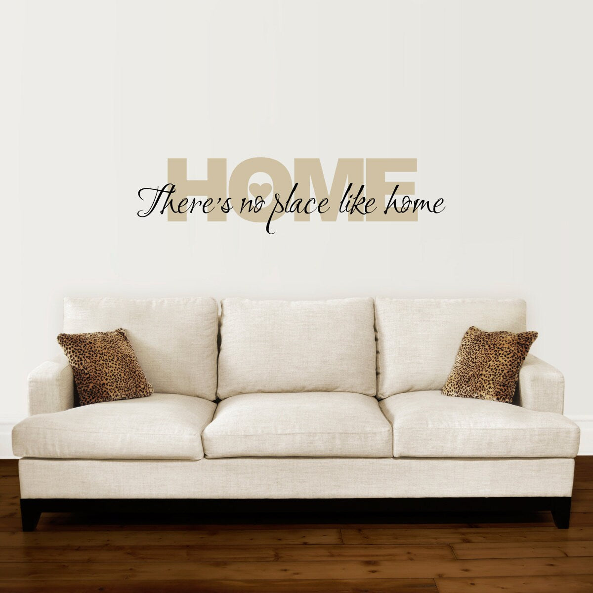 Home Decal - There's no place like Home Wall Decal Quote - Large 2 color