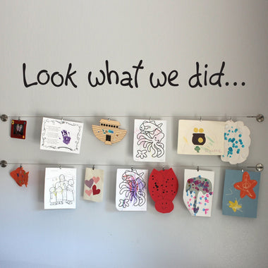 Look what we did Wall Sticker | Children Artwork Display Vinyl Decal